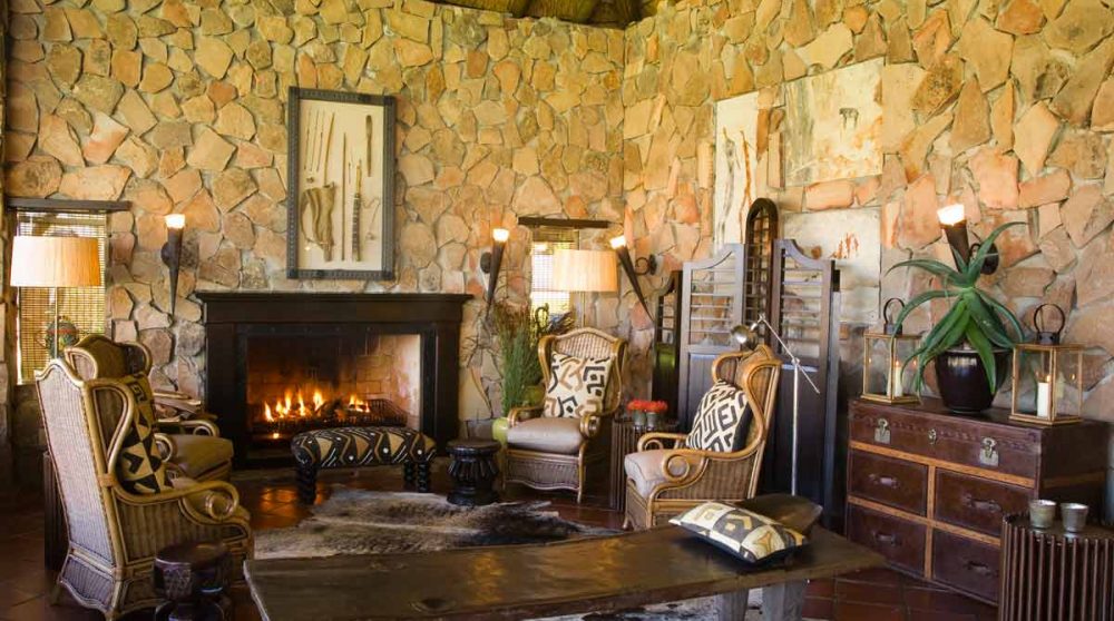Le salon à Bushmans Kloof