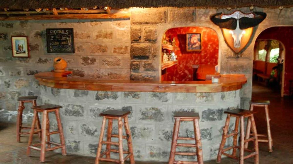 Le bar du Flamingo Hill Camp