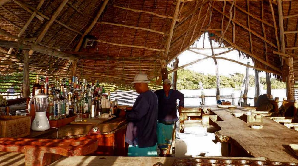 Le bar du Fundu Lagoon