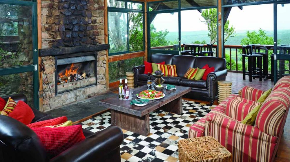 Le salon du Kariega Main Lodge