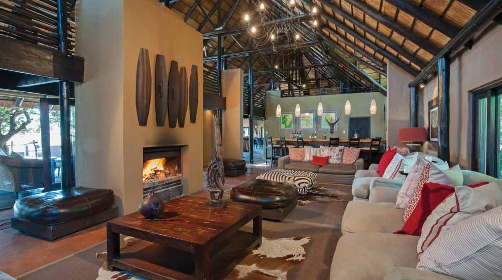 Le salon du Kariega River Lodge
