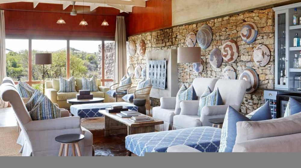 Le salon de Kwandwe Ecca Lodge
