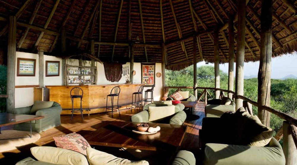 Le salon principal du Lake Burunge Tented Camp