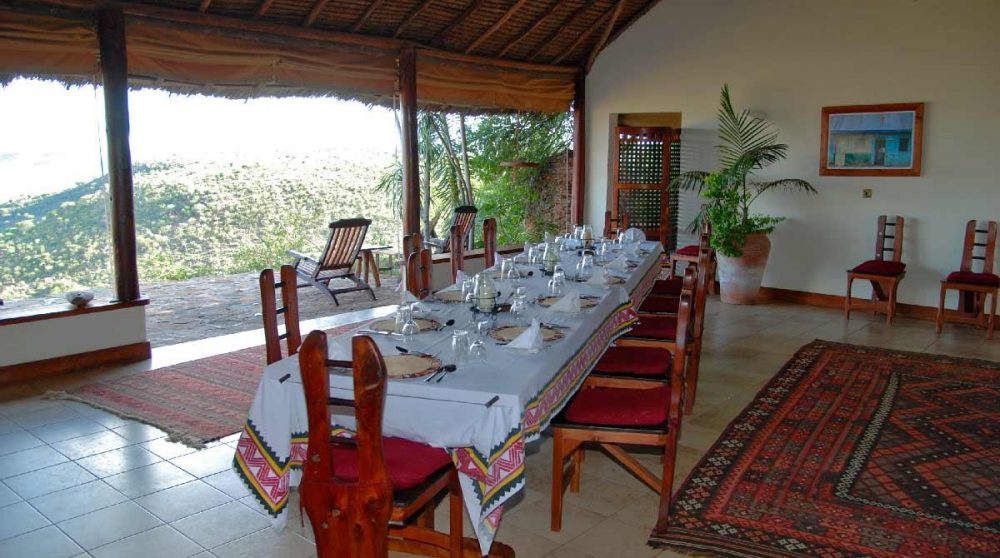 La salle à manger au Loisaba