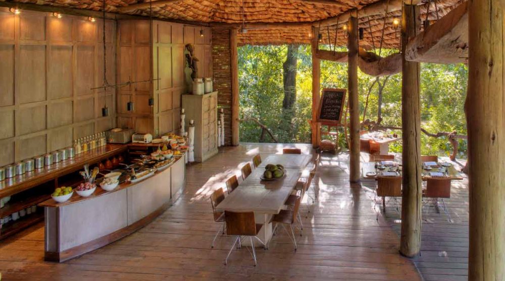 Le restaurant au Manyara Tree Lodge