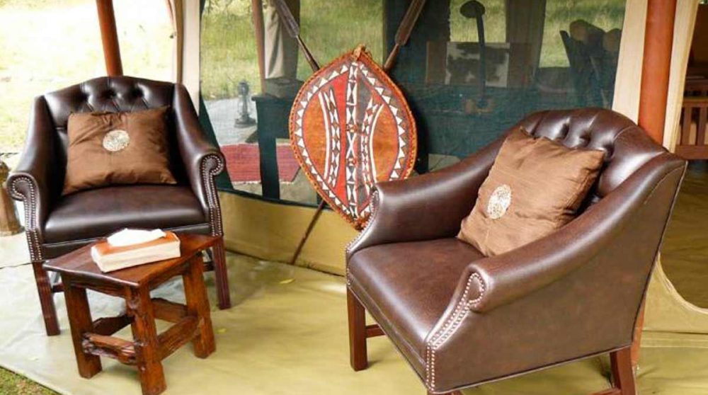 Fauteuils au Mara Bush Camp