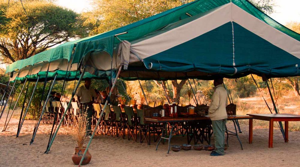 Une tente au Mdonya Old River Camp