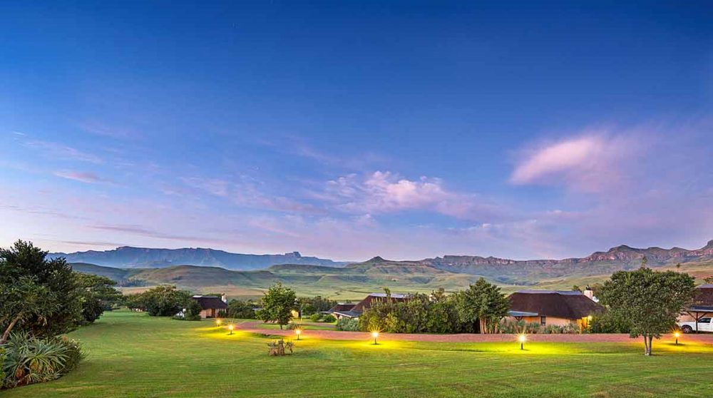 Montusi Mountain Lodge en fin de journée