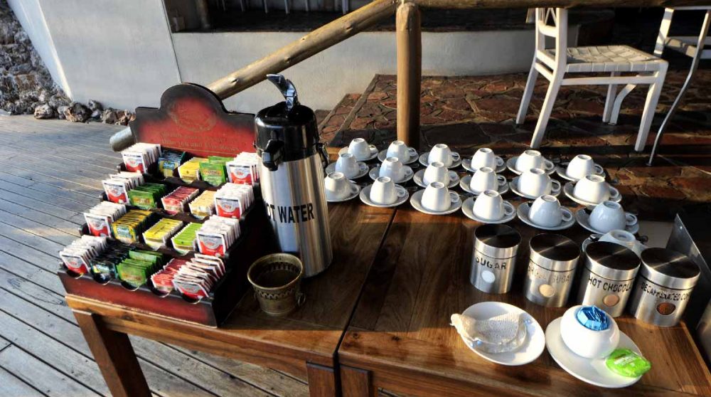 Boissons au Ongava Lodge