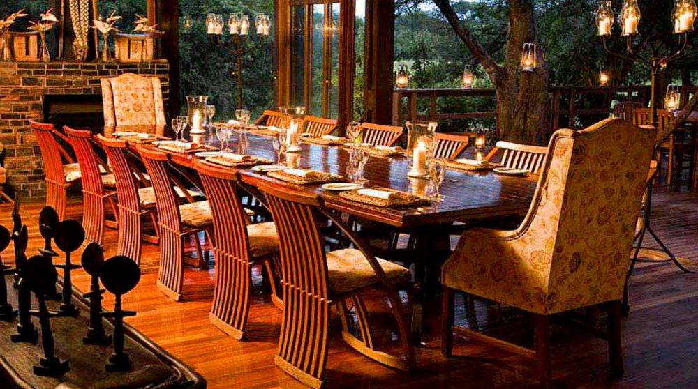 Le restaurant du Phinda Vlei Lodge