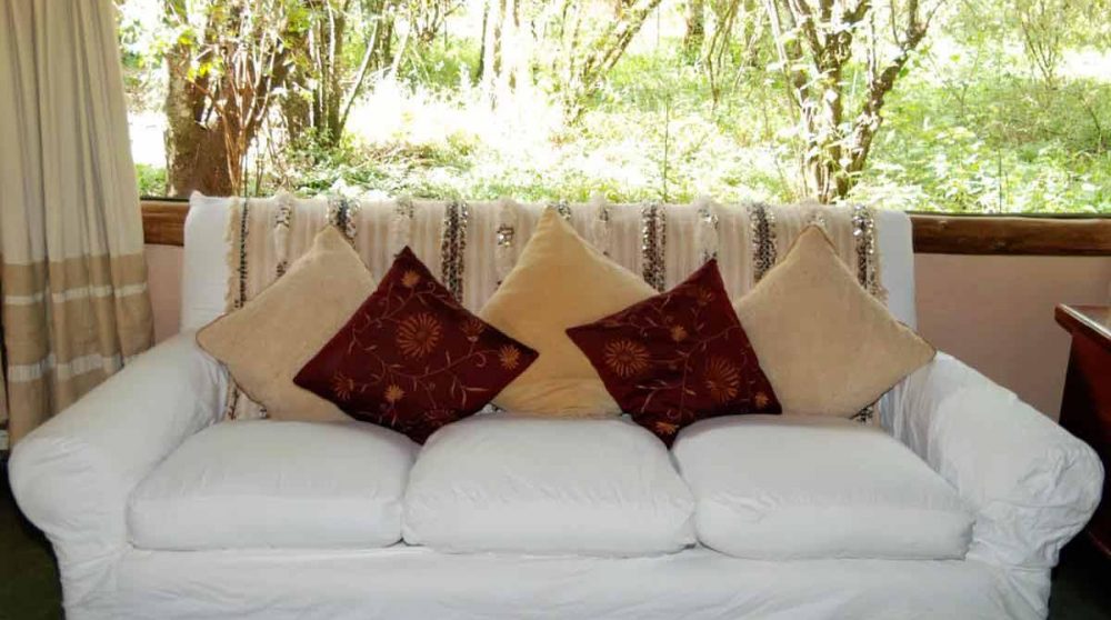 Un canapé au Richard's Camp