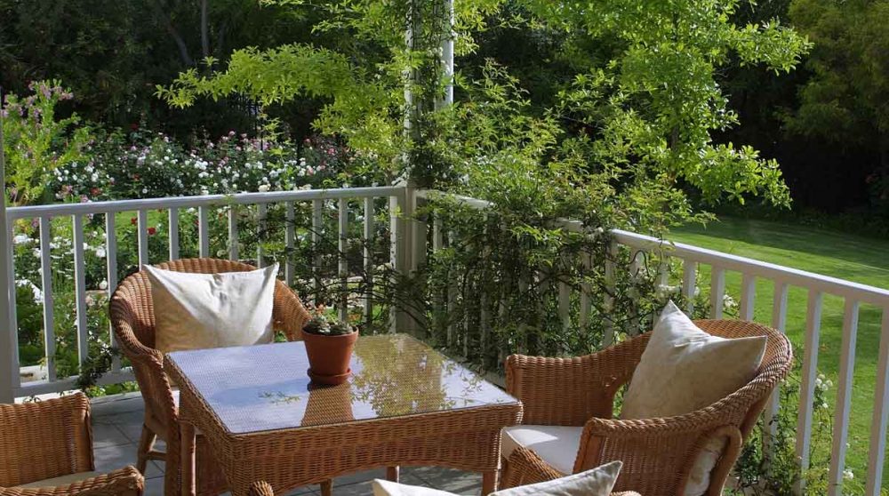 Autre vue de la terrasse du Rosenhof