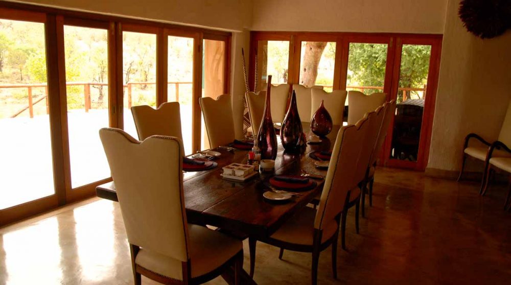 La salle à manger du Royal Madikwe