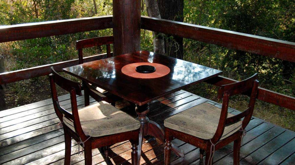 Une terrasse du Sabi Sabi Little Bush Camp