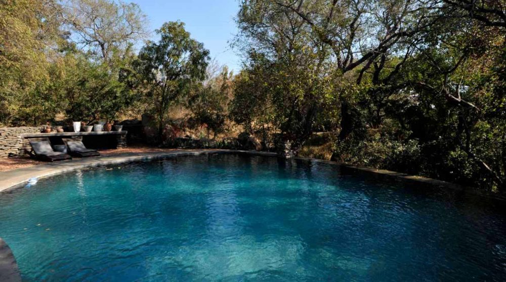La piscine du Singita Boulders