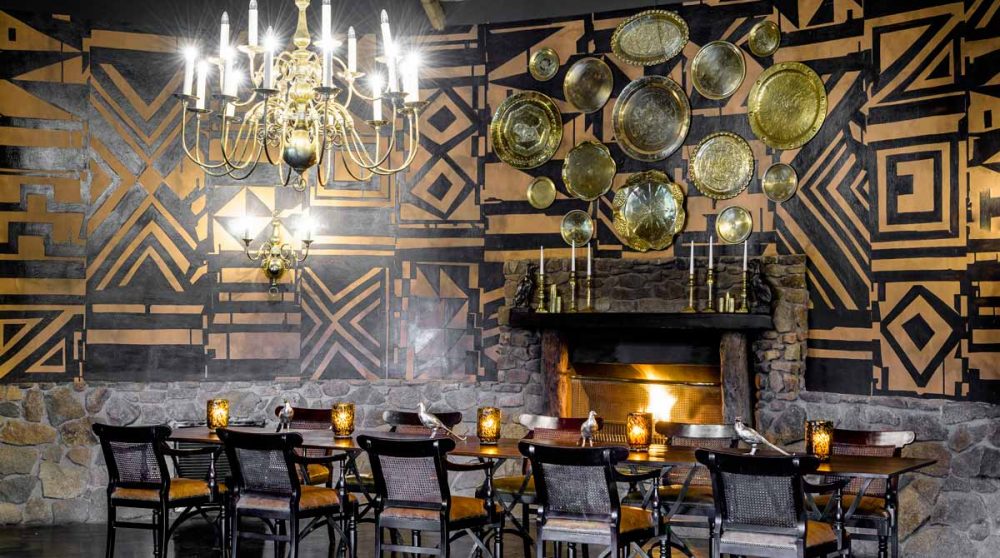 La salle à manger de Singita Ebony