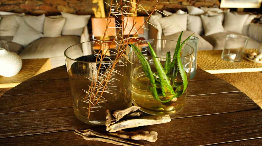 Décoration au Singita Faru Faru Lodge