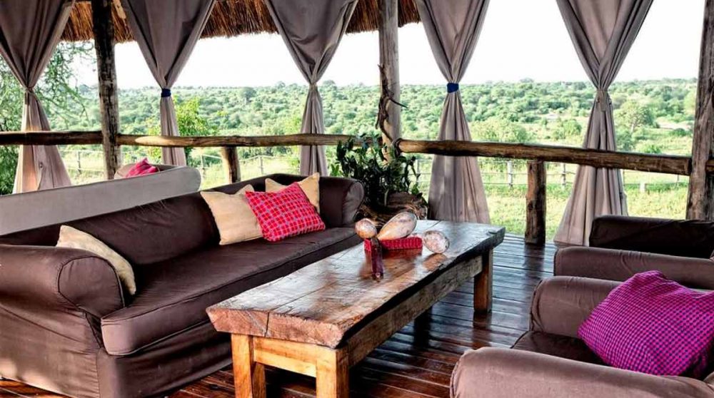 Le salon du Tarangire River Camp