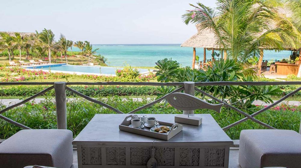 La vue depuis la terrasse du restaurant