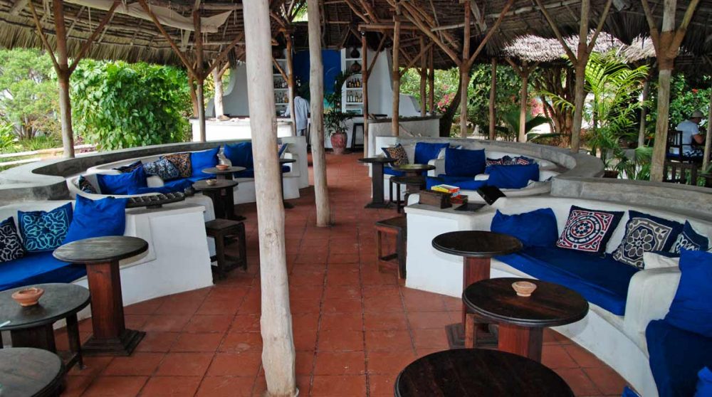 Le salon du bar à Zanzibar