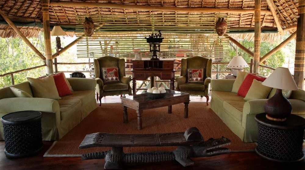 L'un des espaces détente du camp