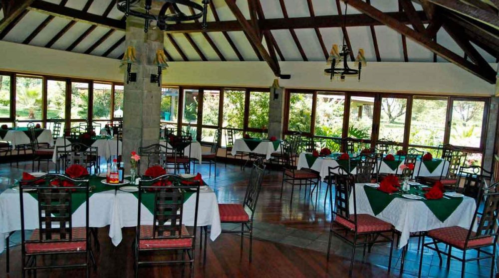 Autre vue du restaurant au Kenya