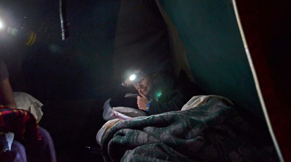 La nuit sous la tente en Tanzanie