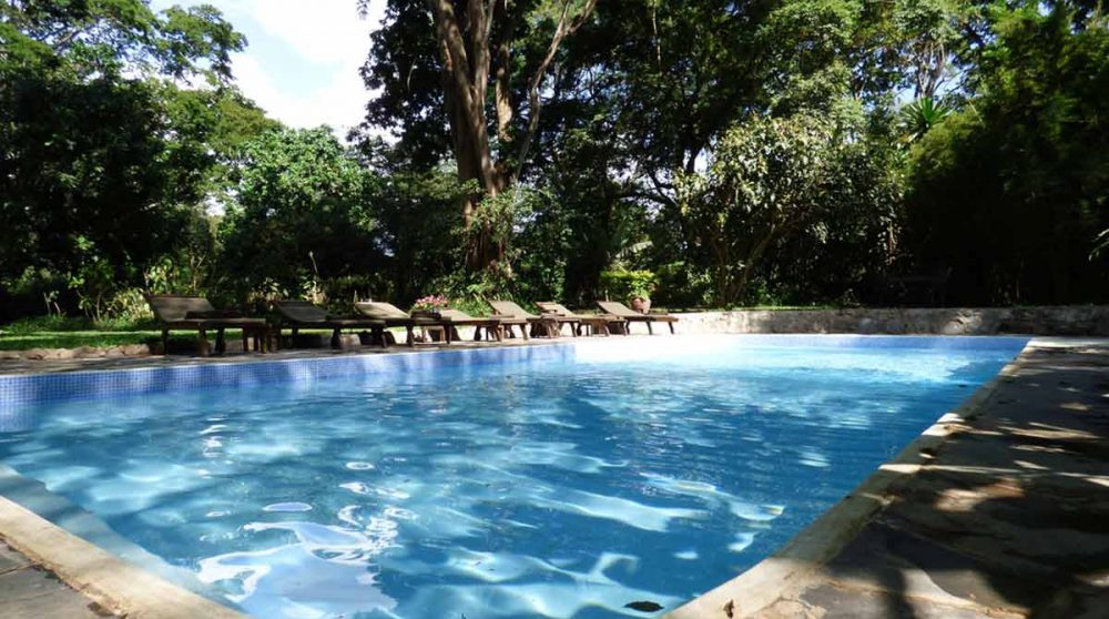La piscine de l'hôtel en Tanzanie