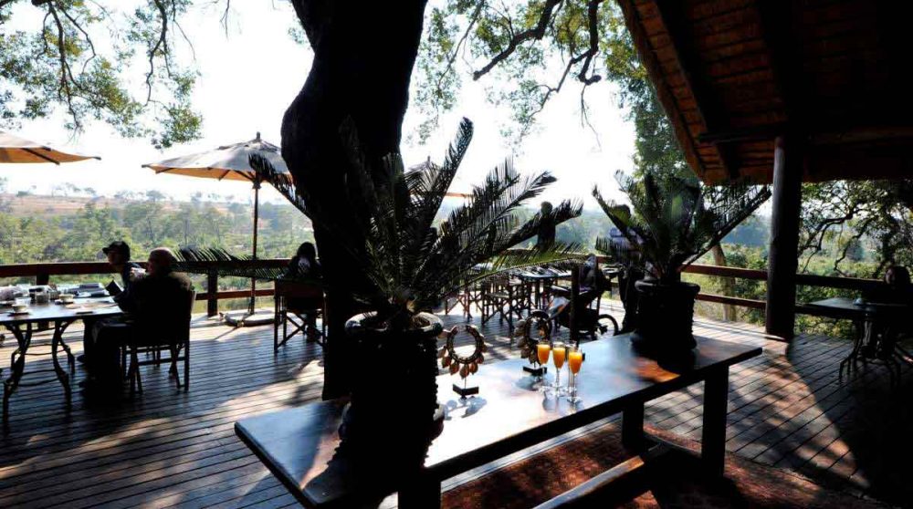 La terrasse près du parc Kruger