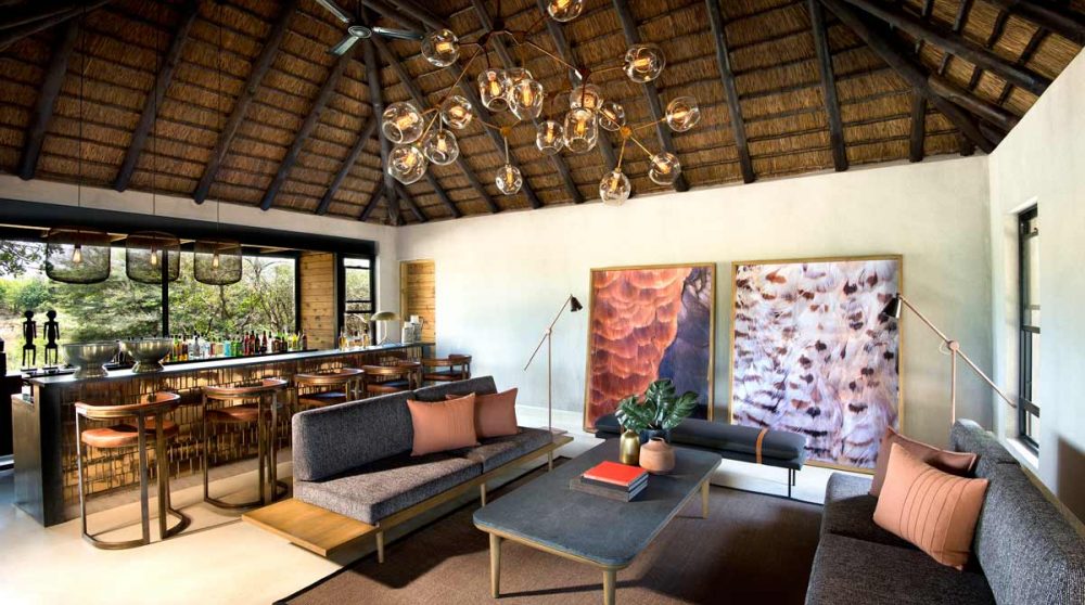 Le bar du Lion Sands Ivory Lodge