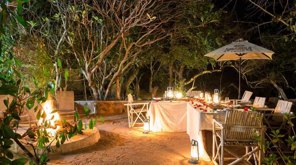 Dîner à la belle étoile d'Ezulwini River Lodge