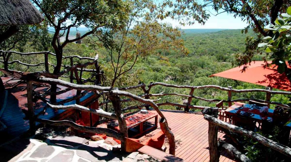 Autre vue de la terrasse à Waterberg