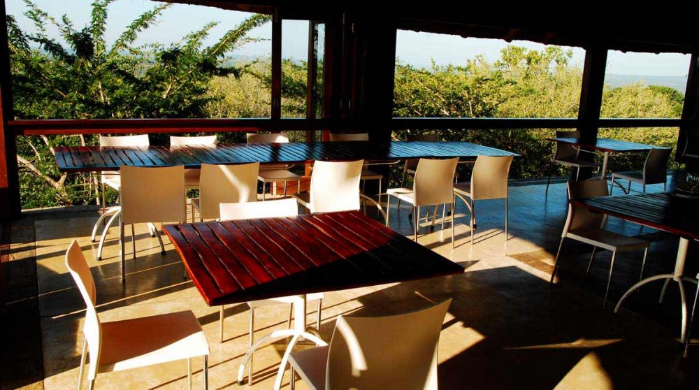 Le restaurant de l'hôtel en Afrique du Sud