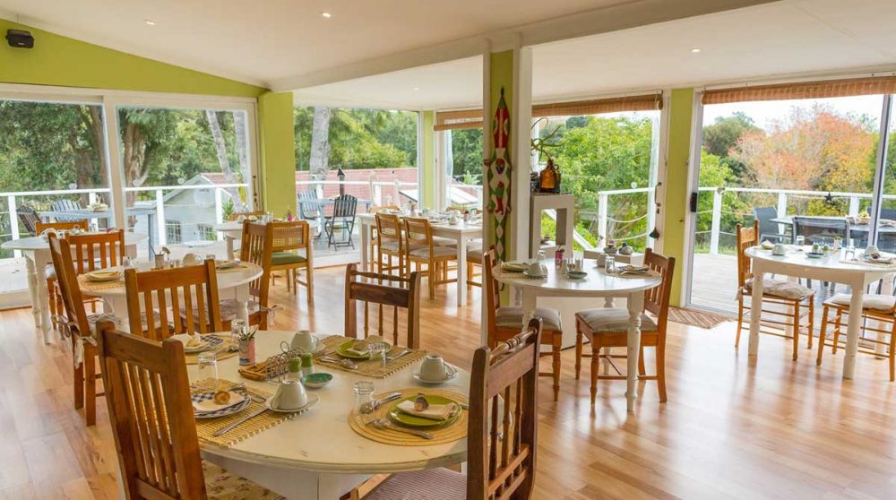 La salle du petit-déjeuner à Knysna