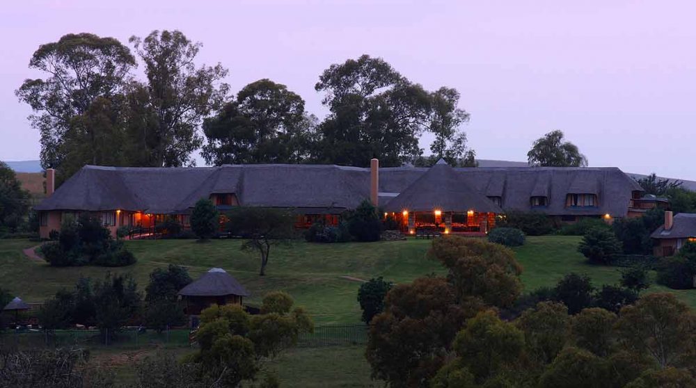 Les parties communes le soir dans le Drakensberg