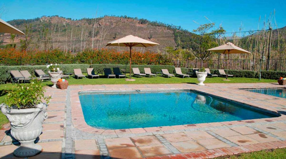 Vue sur la piscine en Afrique du Sud