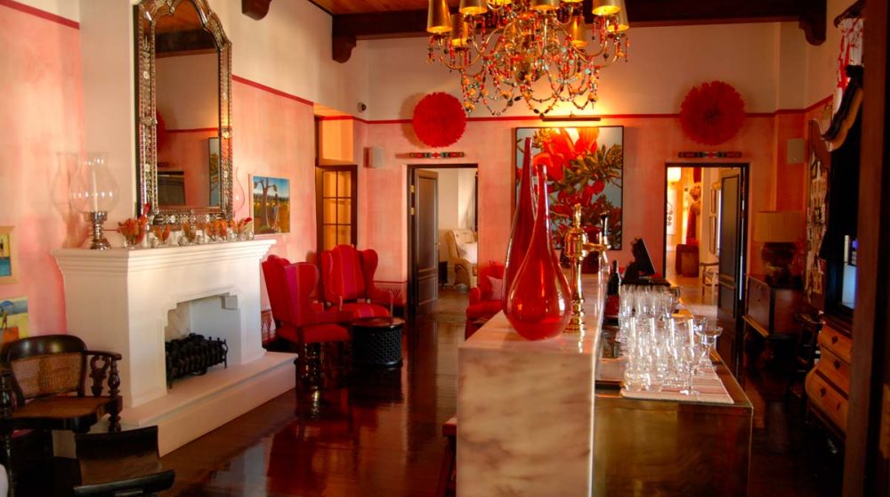 Le bar de l'hôtel en Afrique du Sud