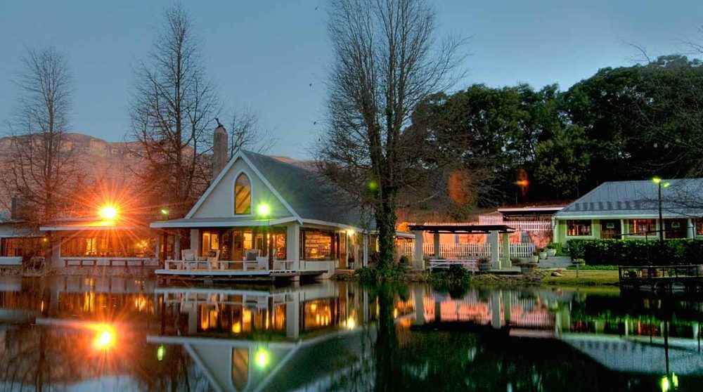 Les parties communes de nuit dans le Drakensberg