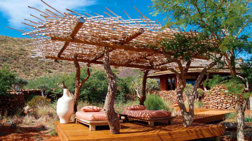 Lieu de détente dans le Kalahari