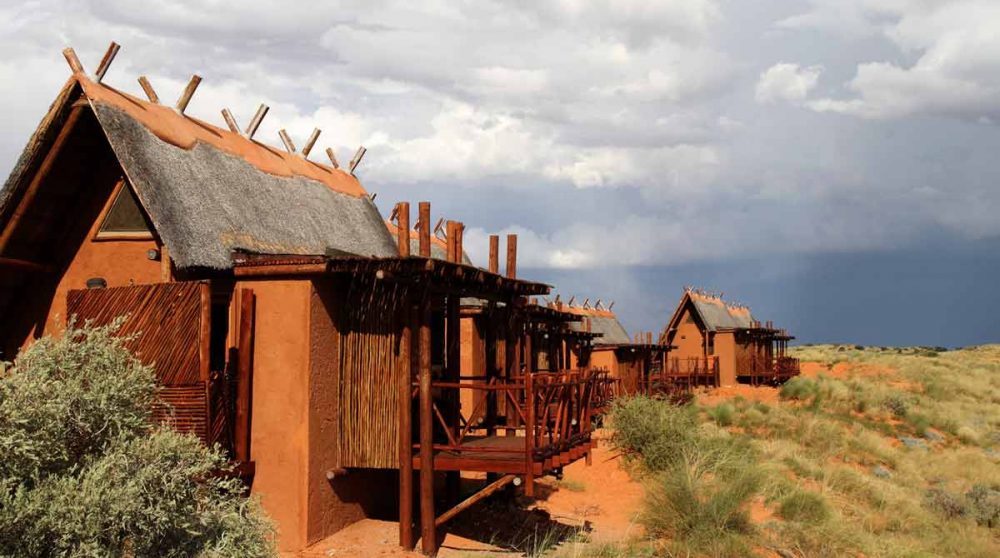 Les chambres dans le Kalahari