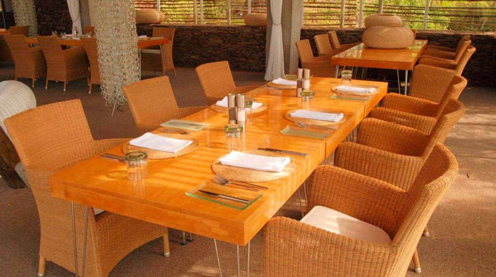 La salle à manger en Afrique du Sud