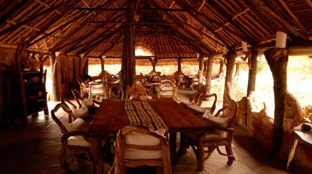 La salle à manger au Kenya