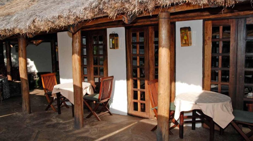 Autre vue de la terrasse au Kenya