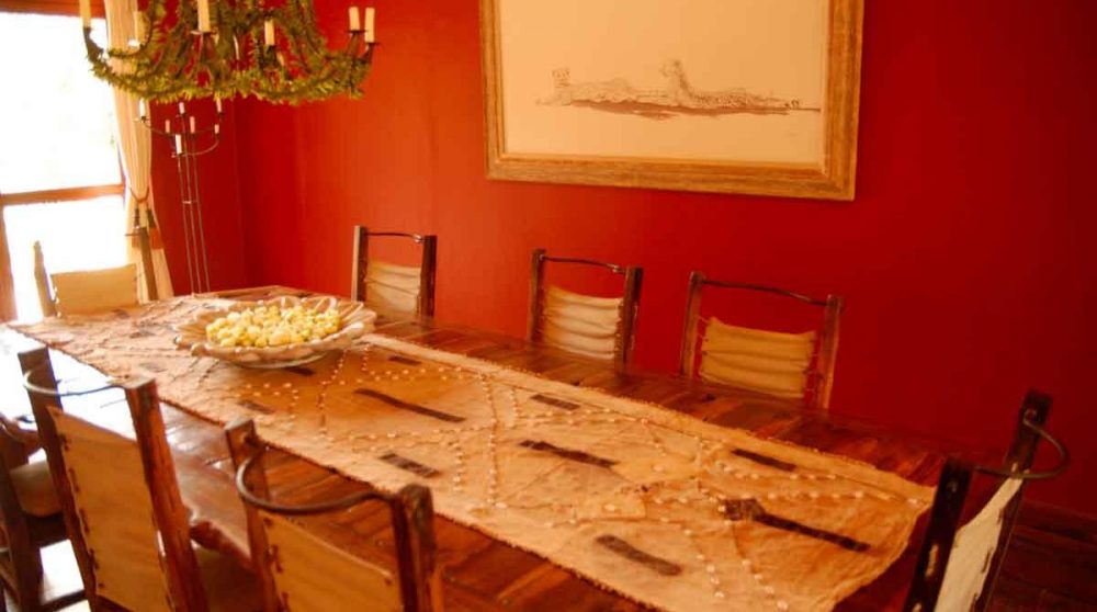 La salle à manger au Kenya