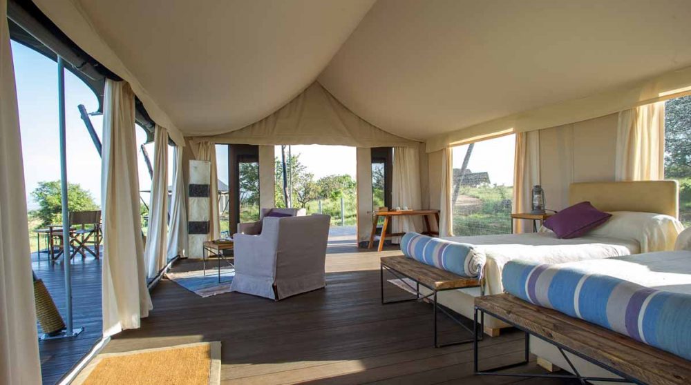 Autre vue de la tente