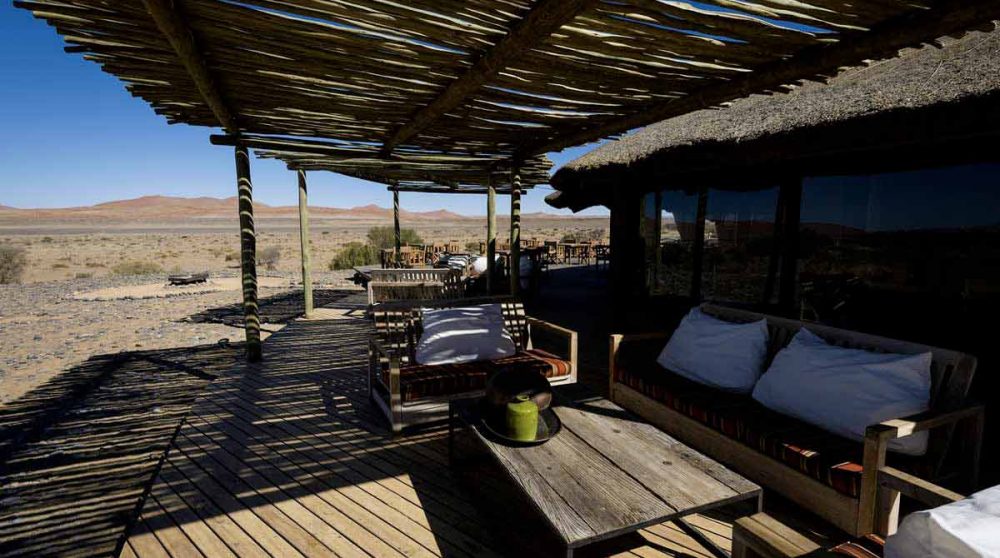 La terrasse en Namibie