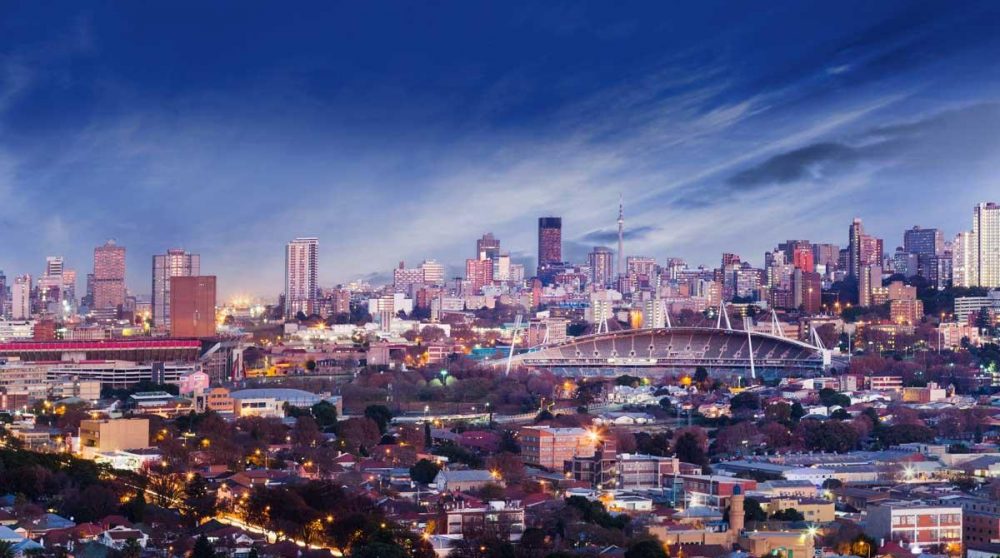 Le skyline de Johannesburg, dans le Gauteng