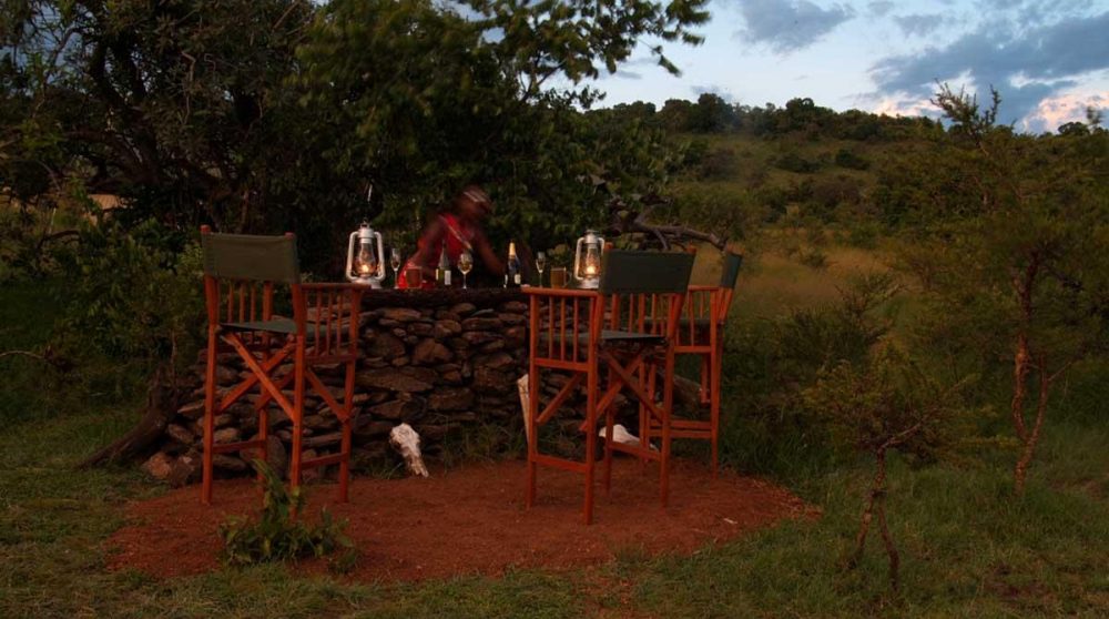 Apéritif dans le jardin