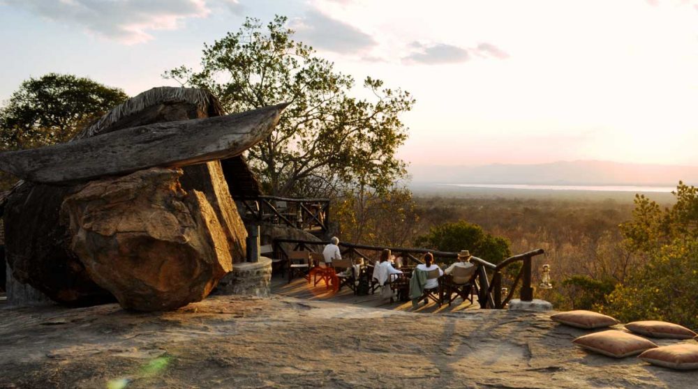 Dîner au coucher du soleil