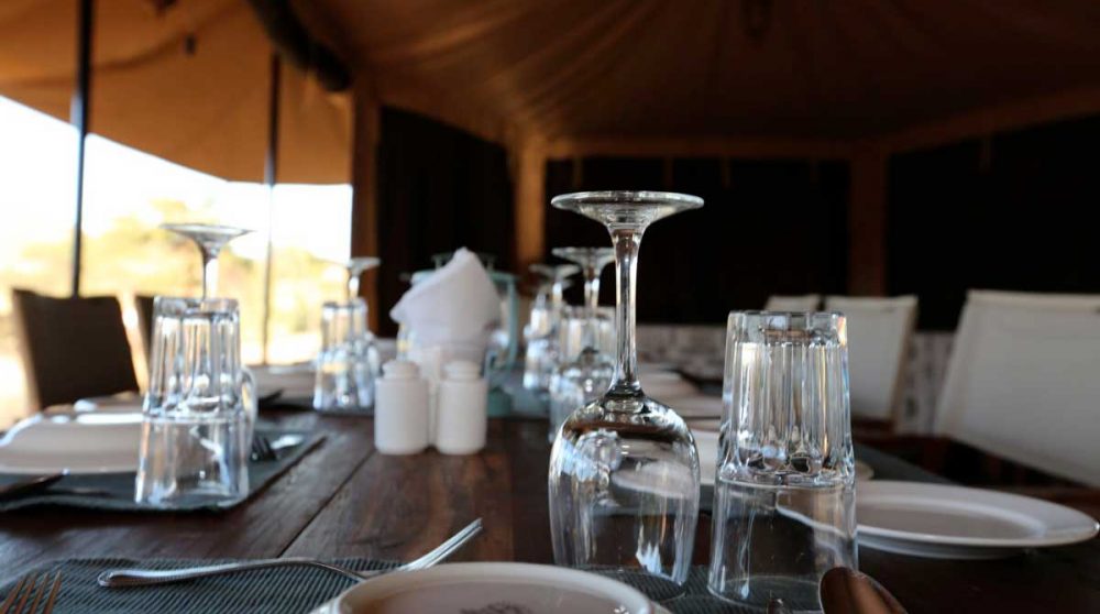 Une table au restaurant